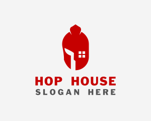 Spartan House Window  logo design