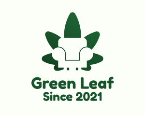 Green Leaf Armchair logo design