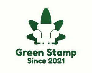 Green Leaf Armchair logo design