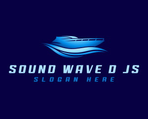 Boat Yacht Wave logo design