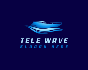 Boat Yacht Wave logo design