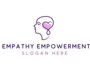 Mental Health Heart Therapy logo design