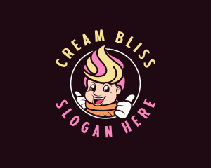 Ice Cream Gelato Boy logo design