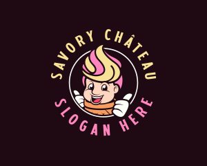 Ice Cream Gelato Boy logo design