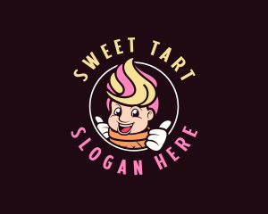 Ice Cream Gelato Boy logo design