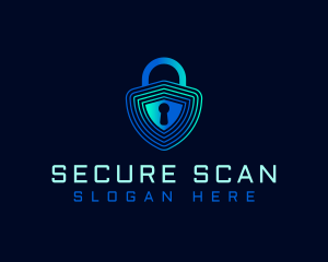 Padlock Shield Security logo design