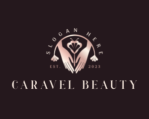 Hand Flower Beauty logo design