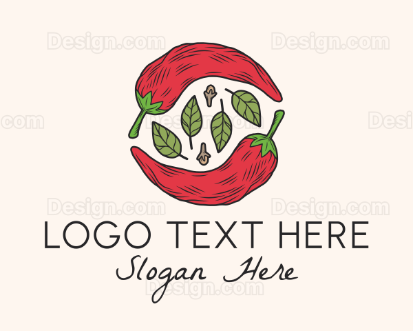 Chili Pepper Herb Logo