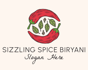 Chili Pepper Herb logo design