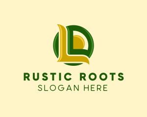 Organic Natural Letter L  logo