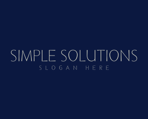 Simple Minimalist Elegant logo design