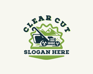 Garden Lawn Mower logo design