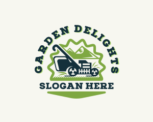 Garden Lawn Mower logo design