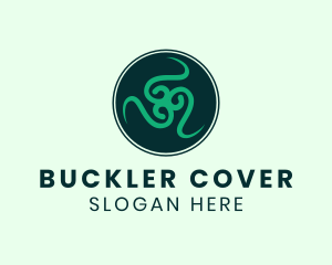 Celtic Buckler Shield logo design