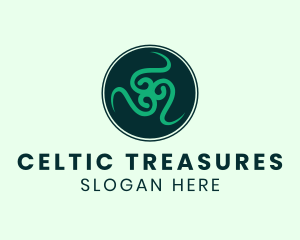 Celtic Buckler Shield logo design