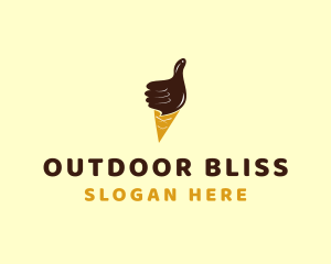 Ice Cream Thumb  logo design