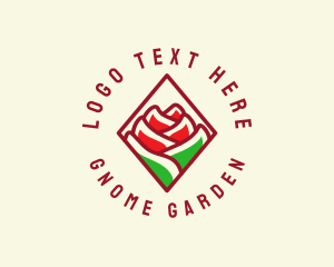 Rose Flower Garden logo design