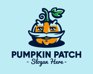 Old Man Pumpkin Farmer logo