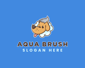 Dog Bath Grooming logo design