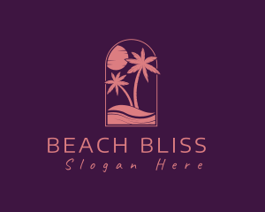 Ocean Beach Sunset logo design