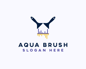 Painting Brush Paint logo design