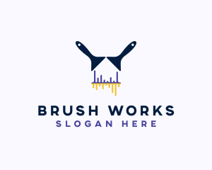 Painting Brush Paint logo