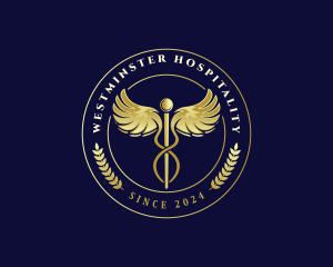 Caduceus Health Medical logo design