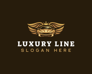 Luxury Car Wings logo design