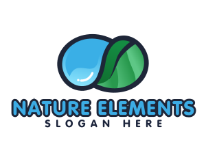 Leaf Water Nature logo design