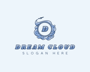 Cloud Travel Airplane logo design