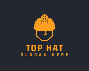 Hard Hat Building Construction logo design