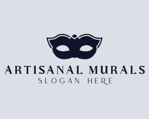 Masquerade Mask Party Parade  logo design