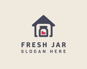 House Bottle Jar logo design