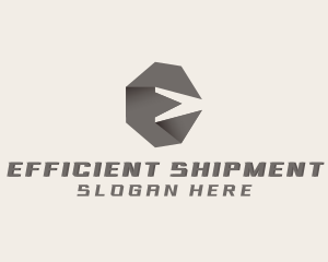 Freight Logistics Letter E logo design