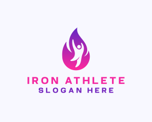 Fire Gym Fitness  logo design