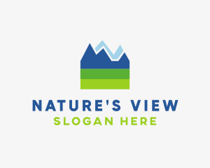 Mountain Field Scenery logo