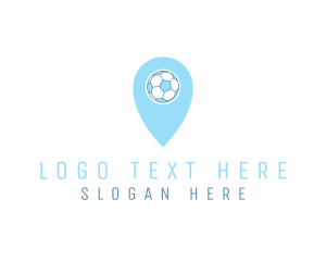 Soccer Location Pin logo