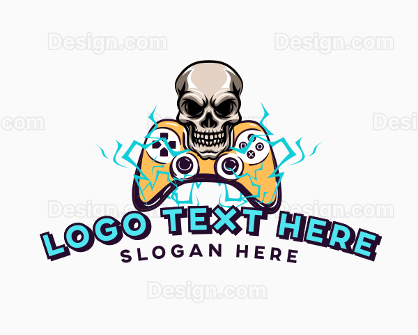 Skull Console Gaming Controller Logo