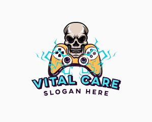 Skull Console Gaming Controller Logo