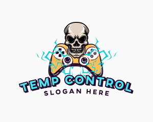 Skull Console Gaming Controller logo design