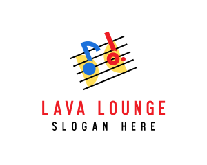 Retro Music Lounge  logo design