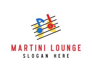 Retro Music Lounge  logo design