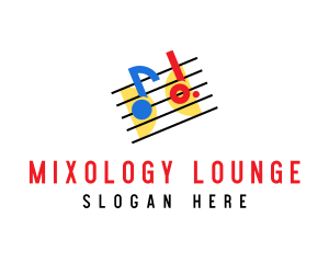 Retro Music Lounge  logo design