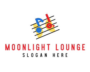 Retro Music Lounge  logo design