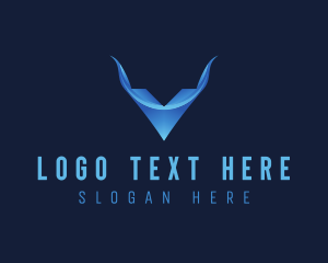 Web Hosting Letter V Tech Logo