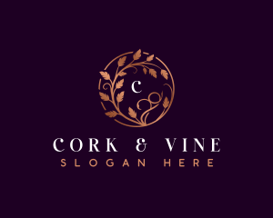 Stylish Vineyard Garden logo design