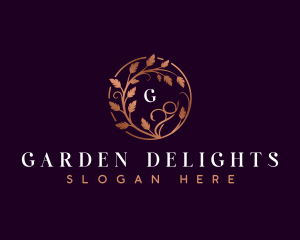 Stylish Vineyard Garden logo design