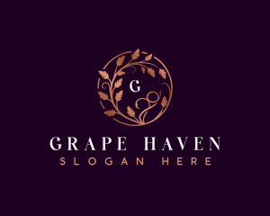 Stylish Vineyard Garden logo design