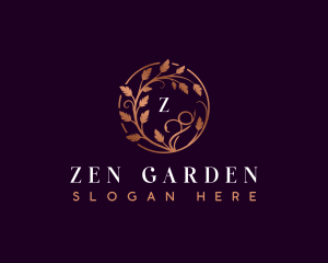 Stylish Vineyard Garden logo design