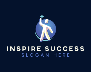 Human Star Success logo design